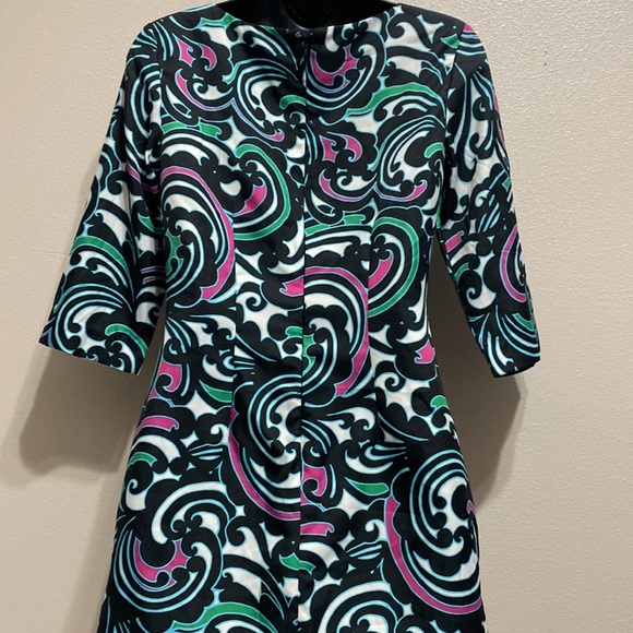 Banana Republic paisley print 3/4 sleeves dress - Picture 2 of 5